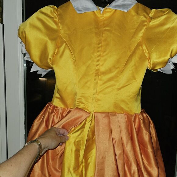 Super Mario Bros Adult Princess Daisy Peach Halloween Cosplay Costume Sz 6 Gown - Picture 8 of 14